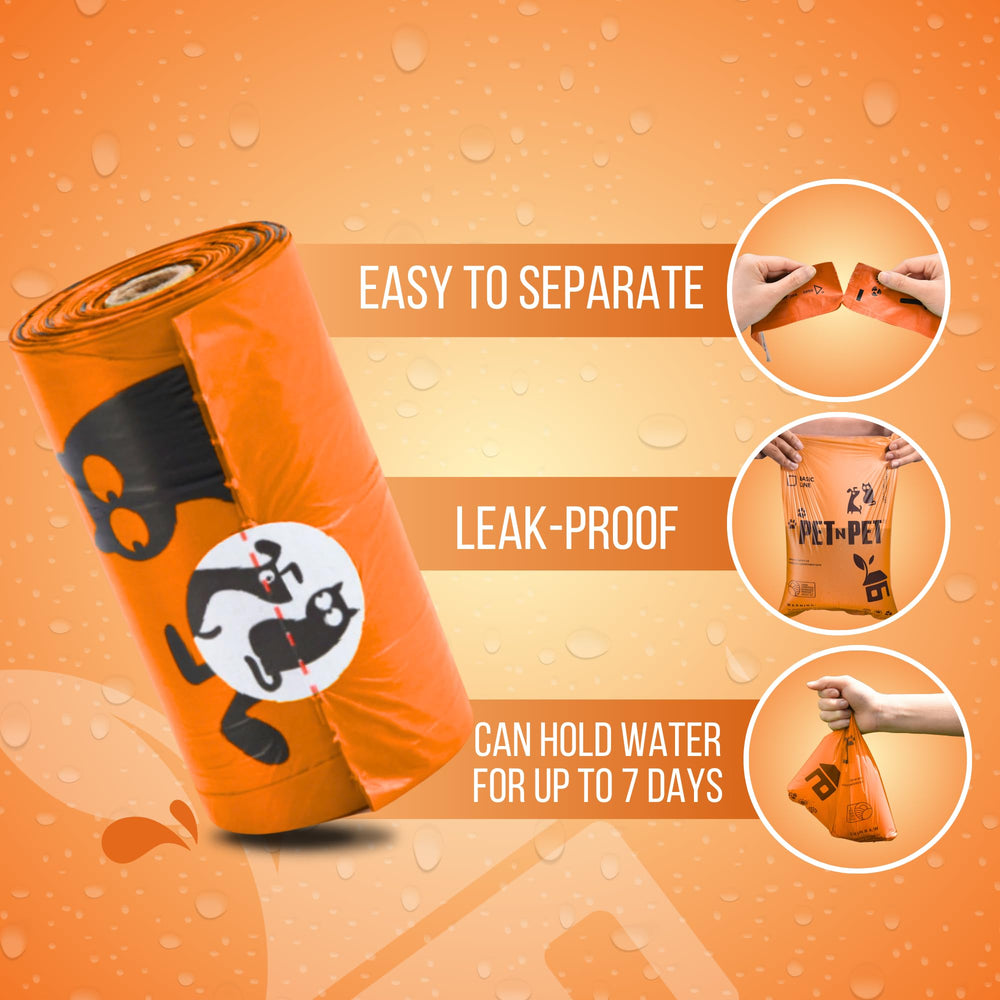 PET N PET 9x13 inch bags fit most dispensers for easy waste cleanup.