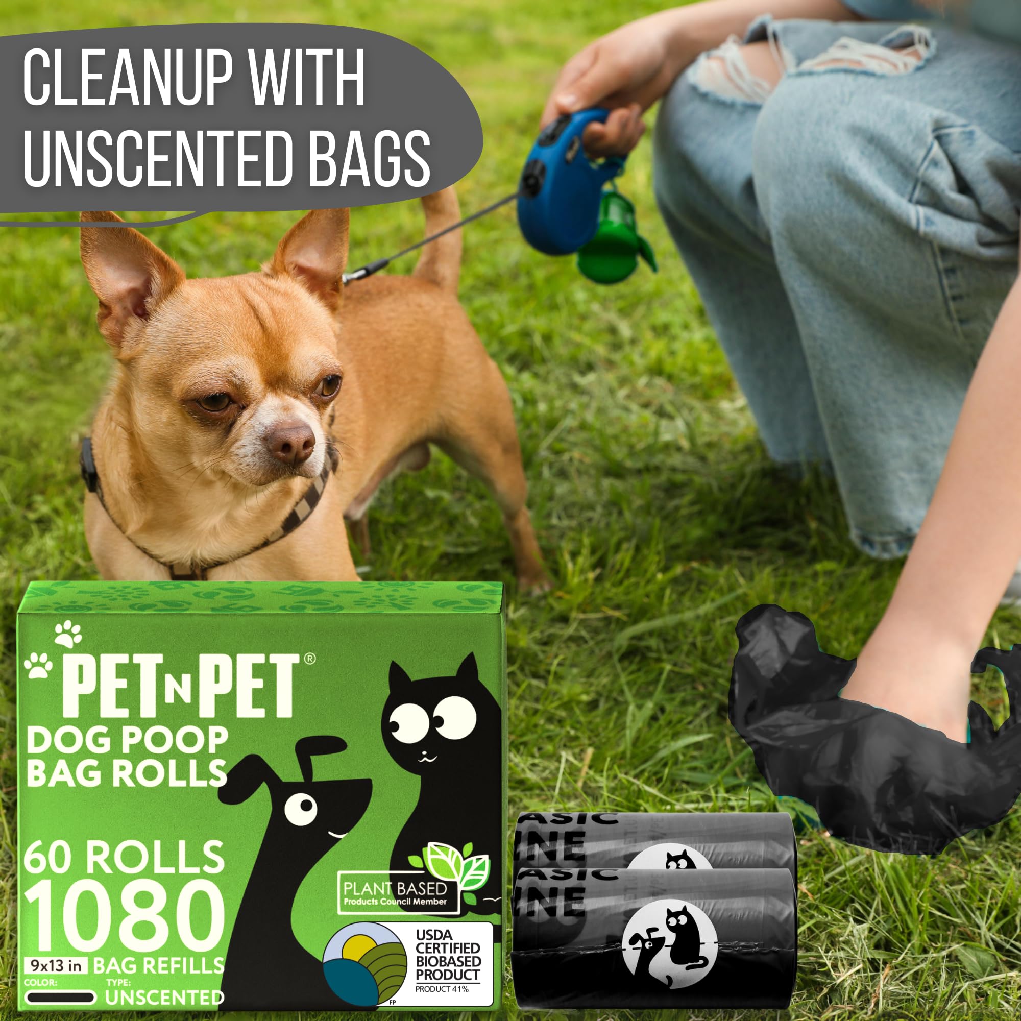 PET N PET bulk-pack dog waste bags save trips to the store