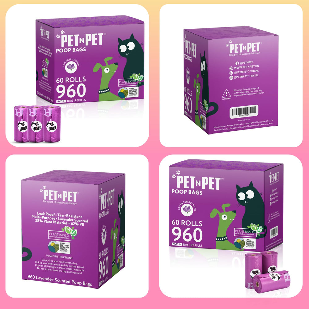 PET N PET bags suitable for dog and cat waste cleanup during walks