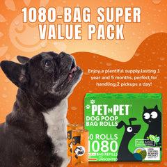 PET N PET easy-tear design for fast, mess-free bagging during walks.