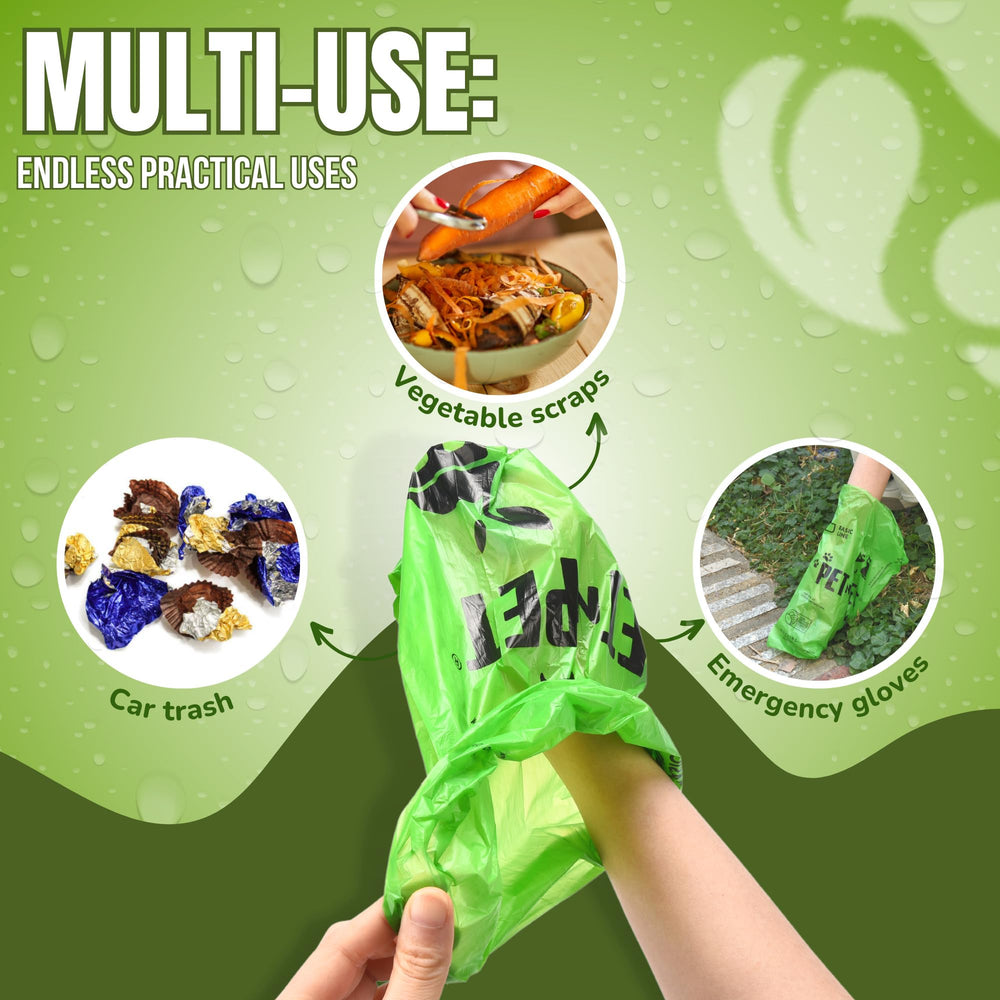 PET N PET extra thick bags for durable handling during cleanup.