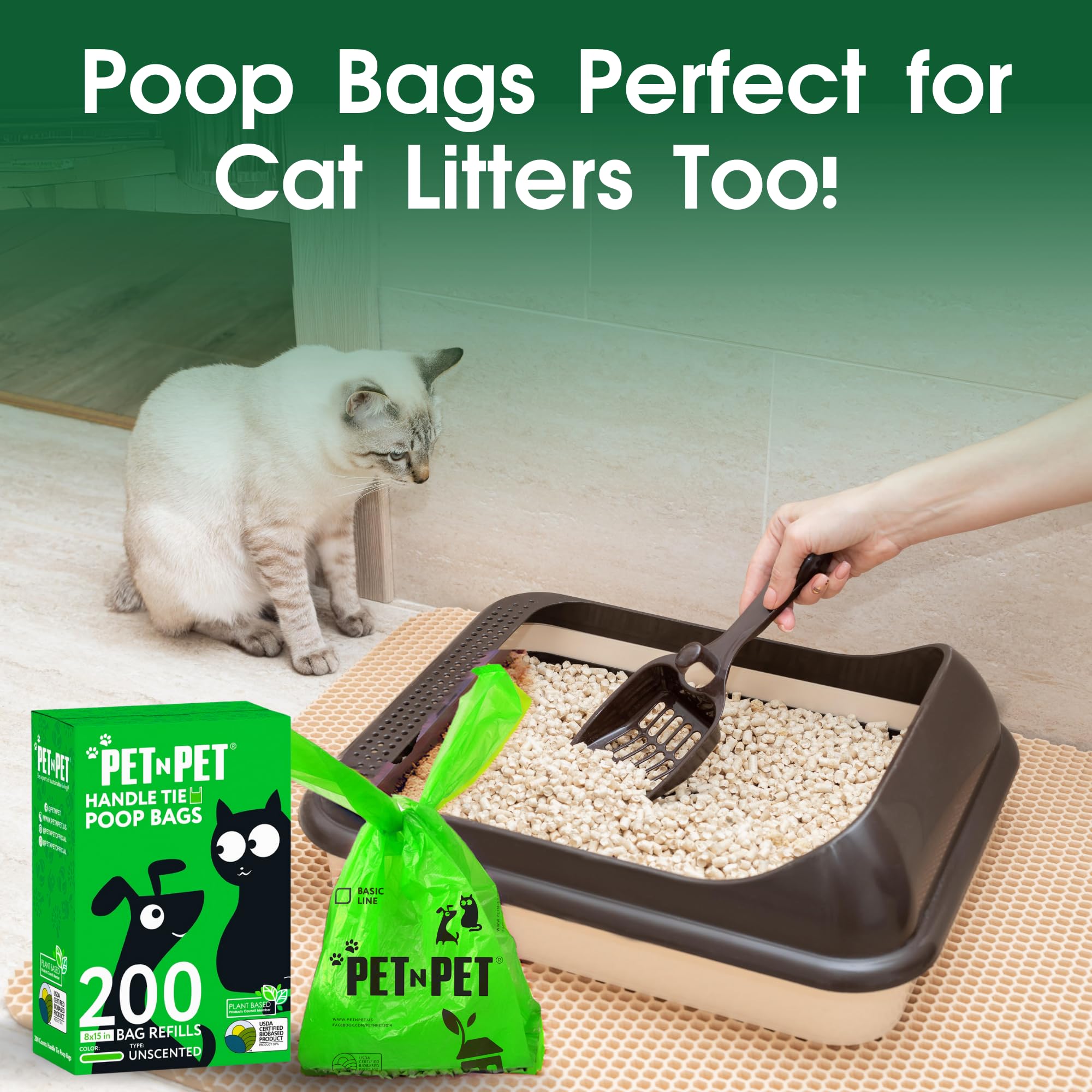 PET N PET extra-thick dog poop bags resist tears
