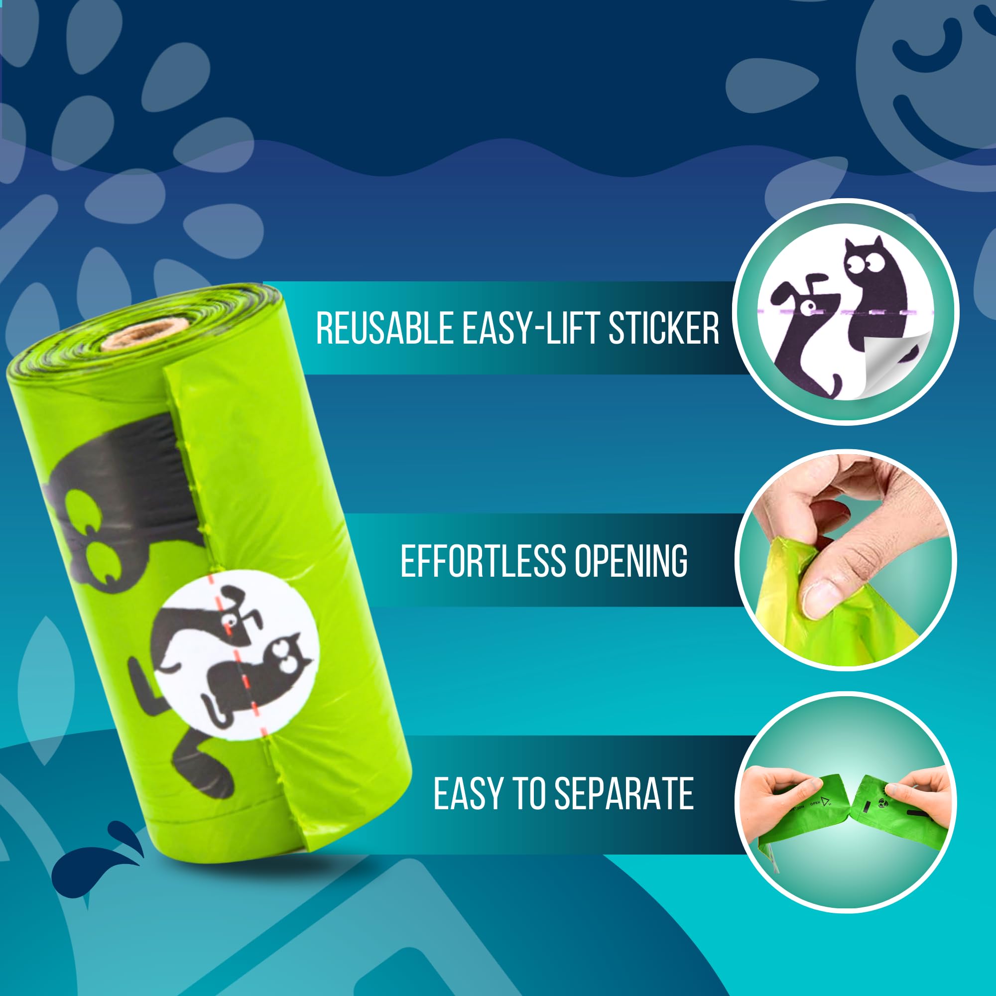 Pet N Pet bags fitting standard dispensers for mess-free use