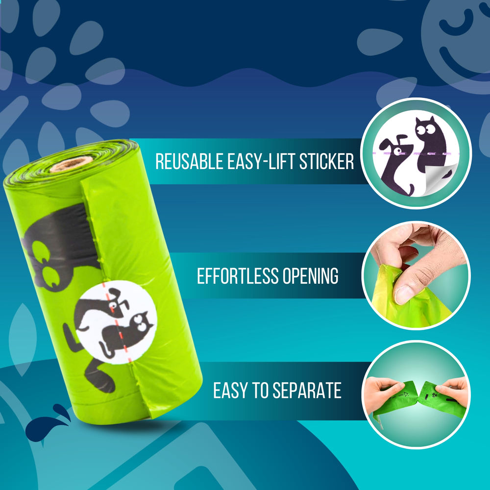 Pet N Pet bags fitting standard dispensers for mess-free use