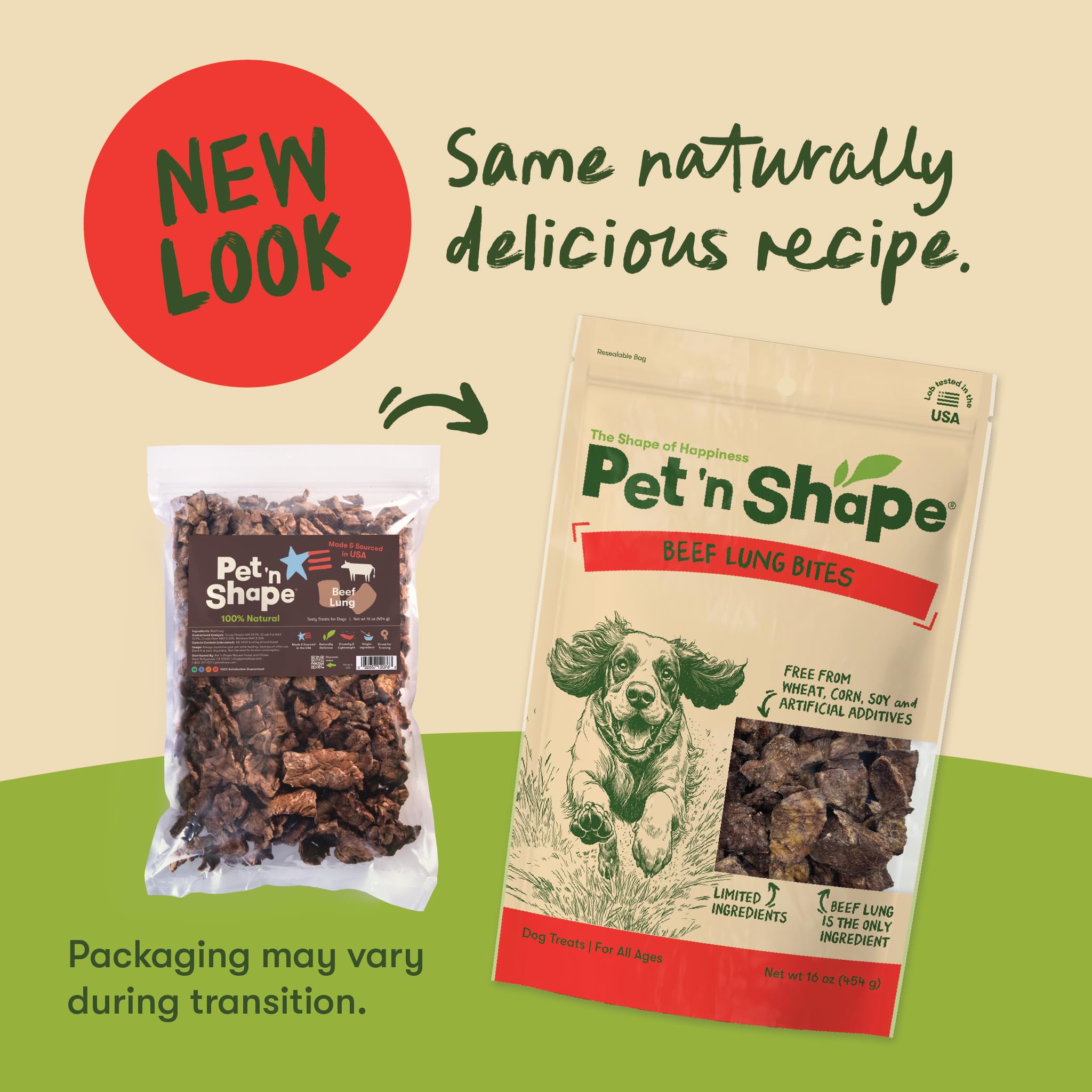 Close-up of beef lung treats texture, highlighting light crunch.