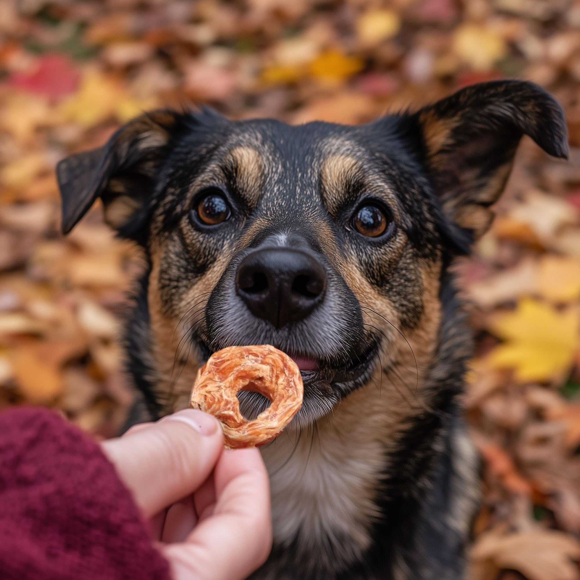 Pet 'n Shape Chik 'n Rings full bag of 2 lb dog treats.
