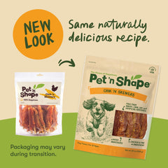 Pet 'n Shape Chik 'n Skewers resealable bag preserves freshness between uses.