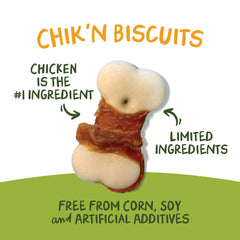 Pet 'n Shape Chik 'n Wrapped Biscuits ingredients with no artificial colors or preservatives