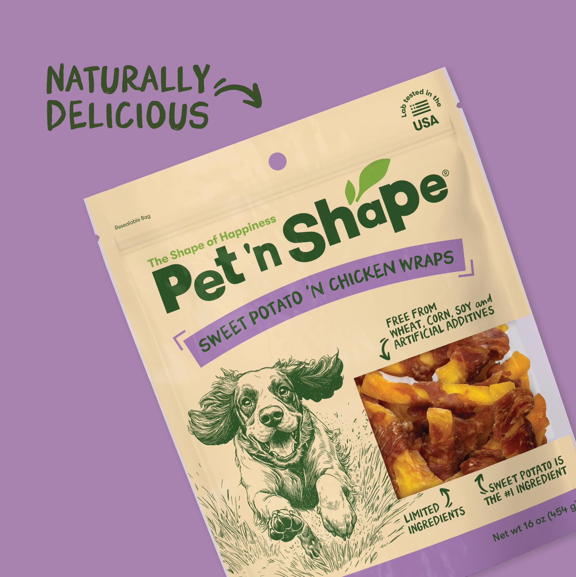 Pet 'n Shape grain-free dog treat without grains