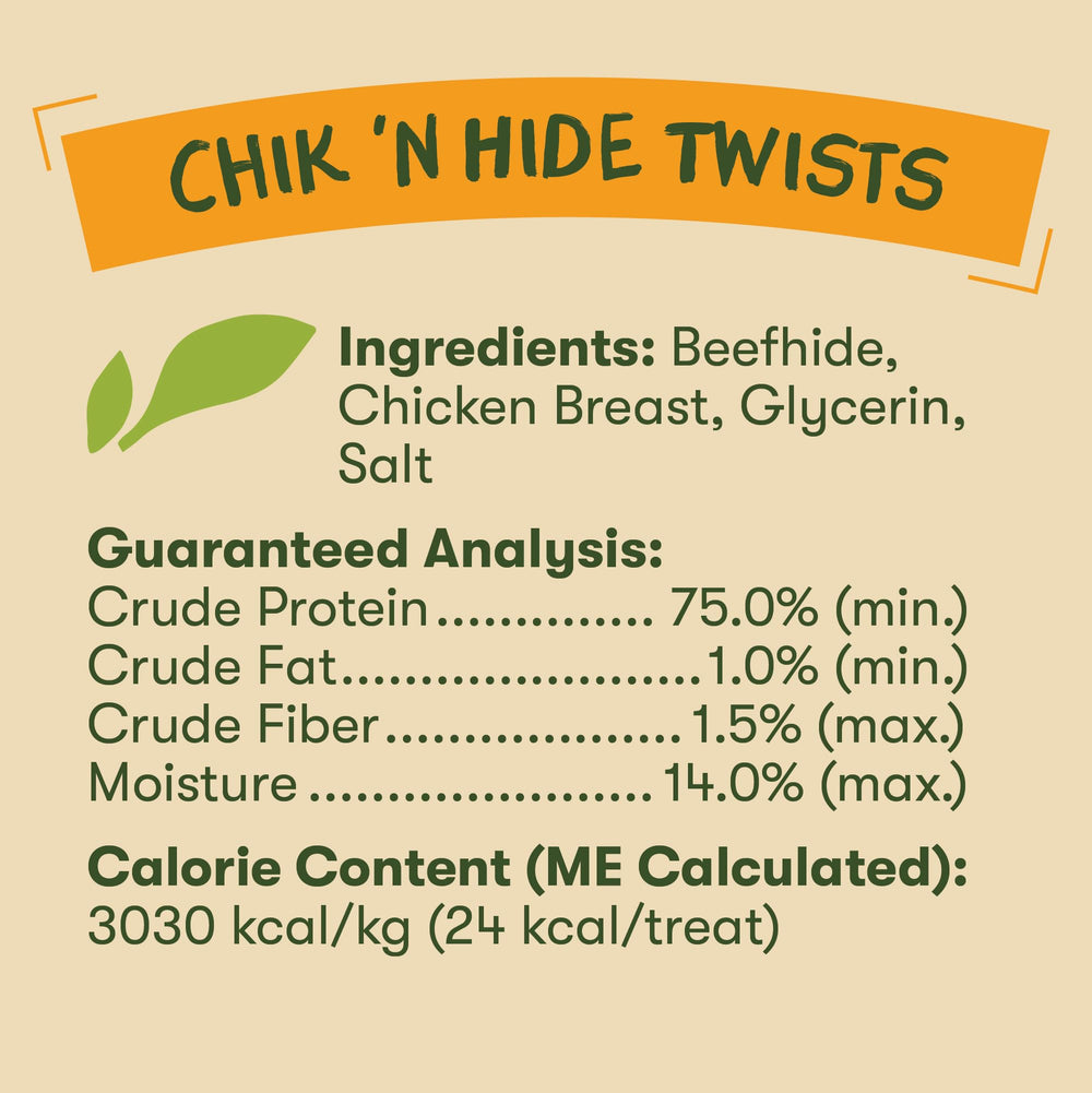 Pet 'n Shape Hide Twists puppy reward, tasty snack