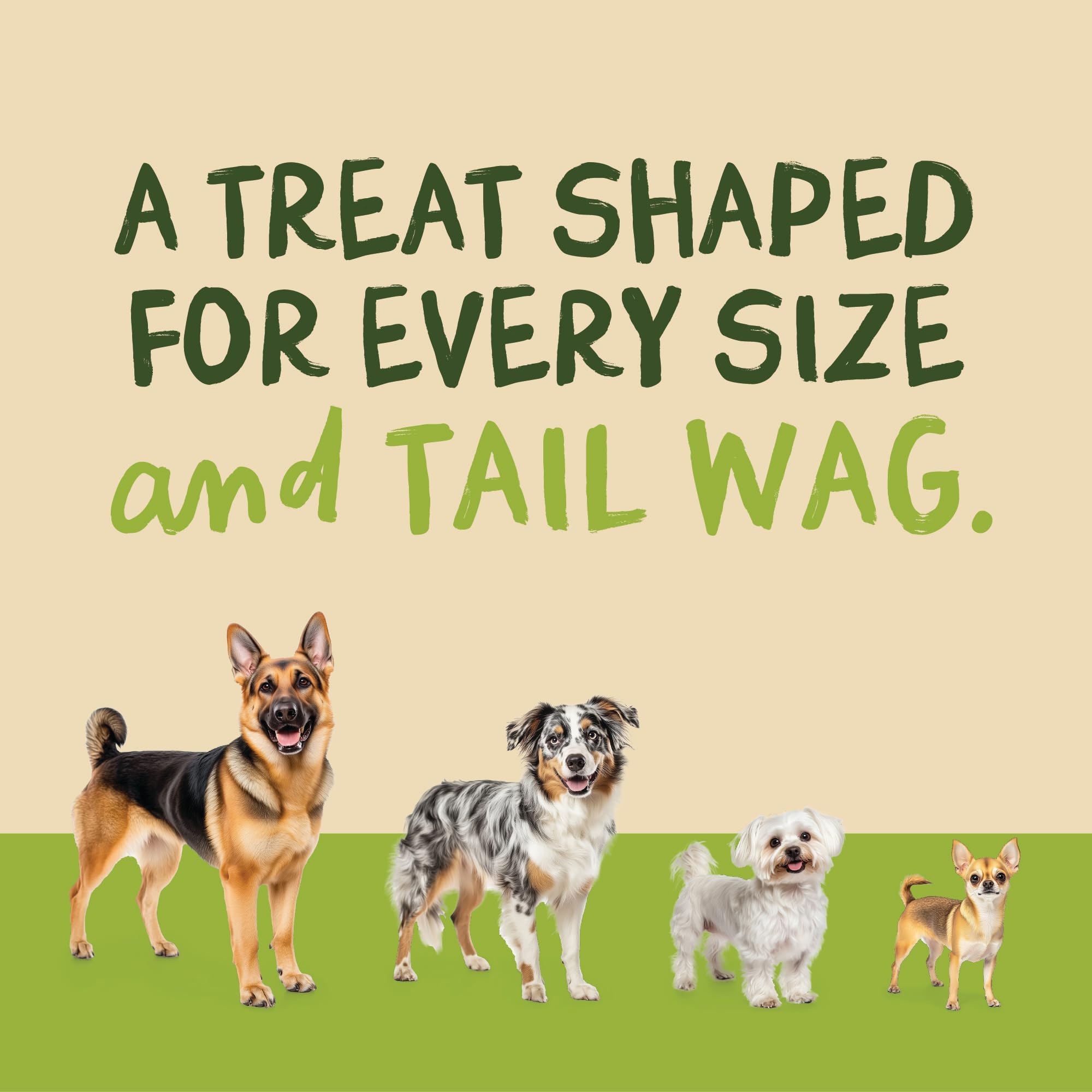 Pet 'n Shape resealable packaging shown for easy freshness and storage.