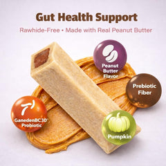 Pumpkin filling detail emphasizes gentle digestive support in BusyButter bones.