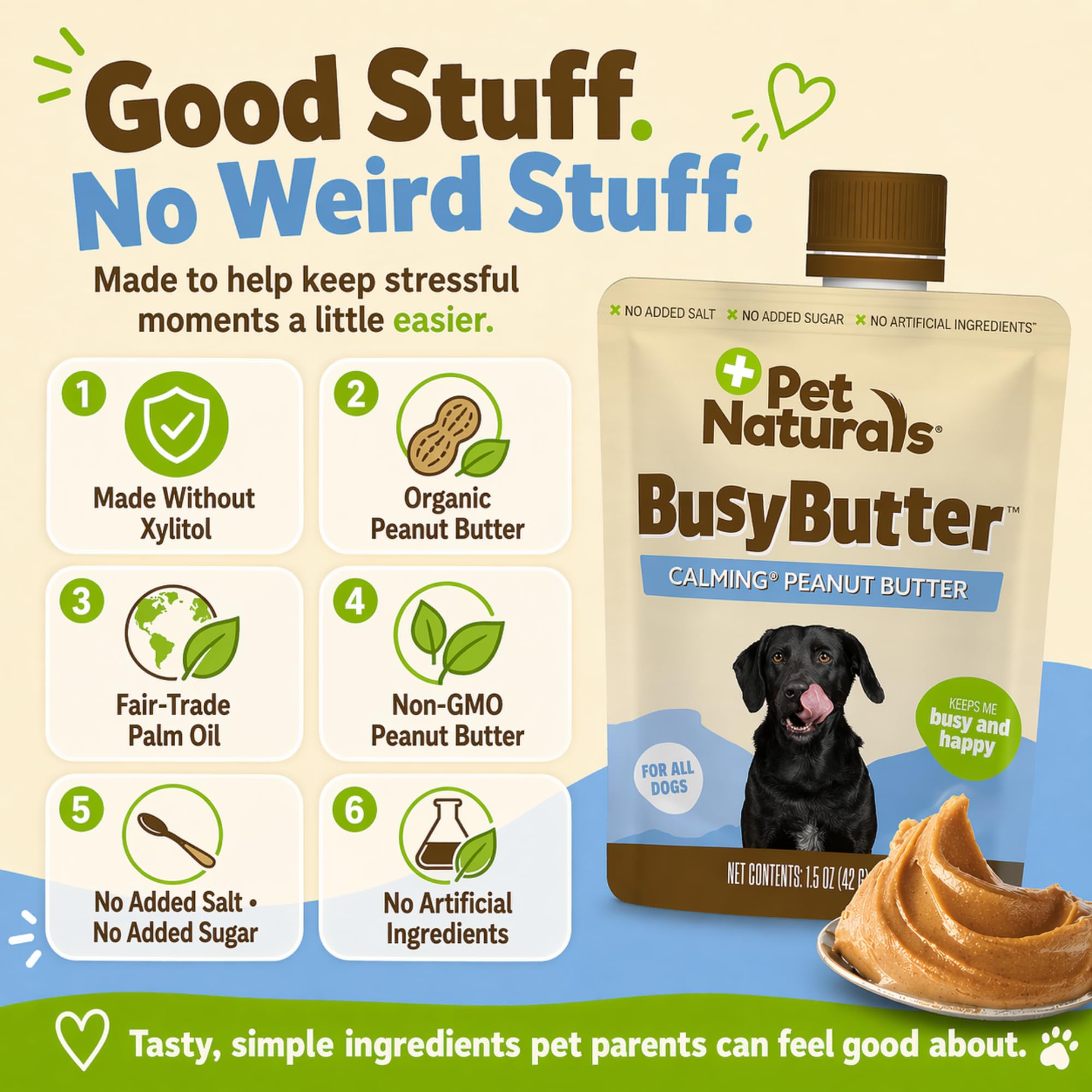 Pet Naturals BusyButter high-value training reward.