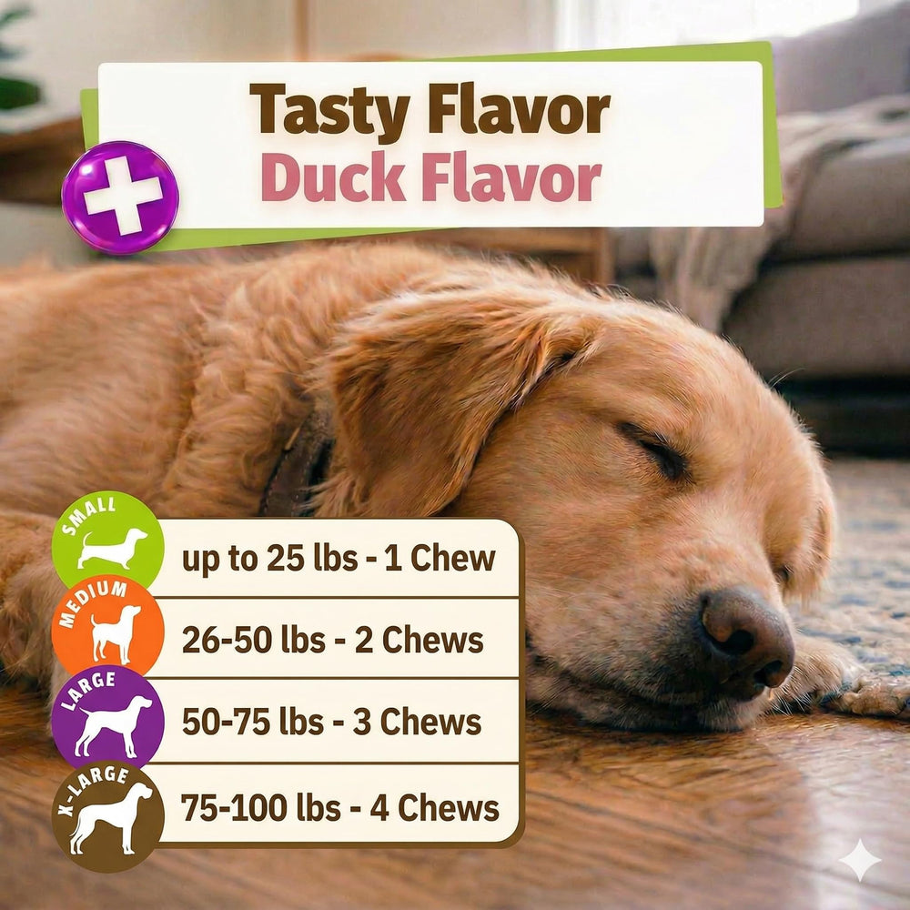 Pet Naturals Daily Probiotic duck-flavor chew shows easy daily use