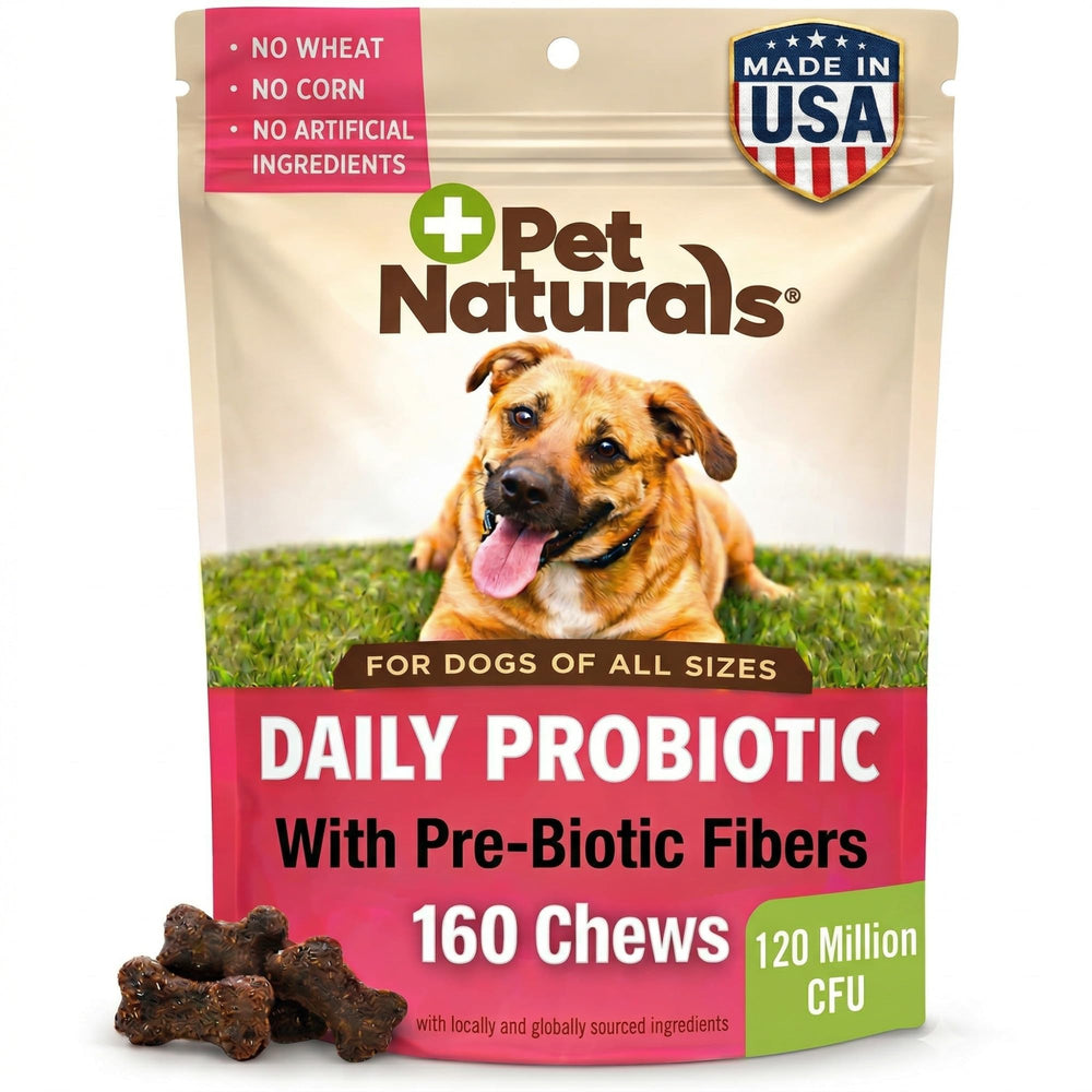 Pet Naturals Daily Probiotic duck soft chews for dogs supporting digestion