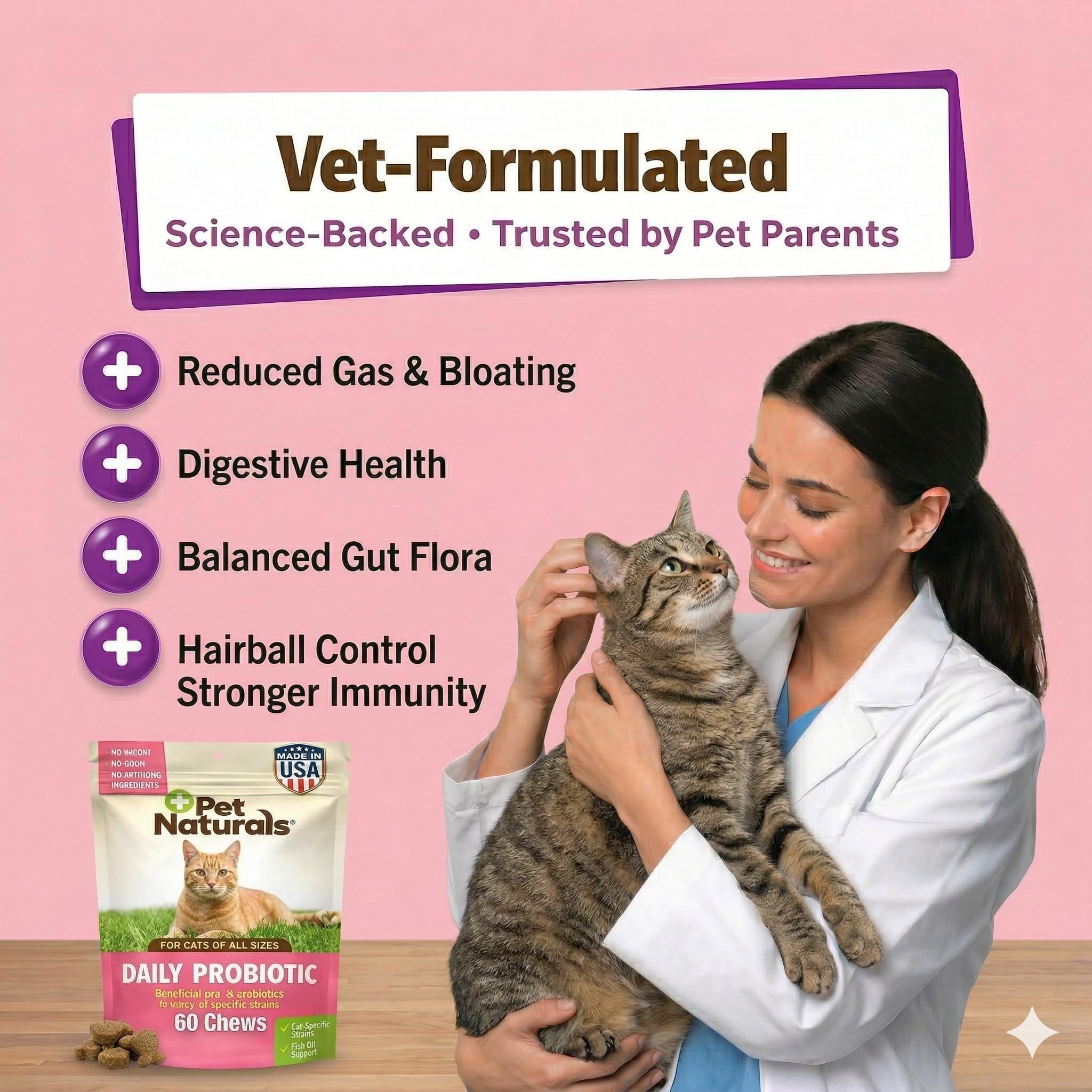 Pet Naturals digestive regularity for cats supports consistent stool balance