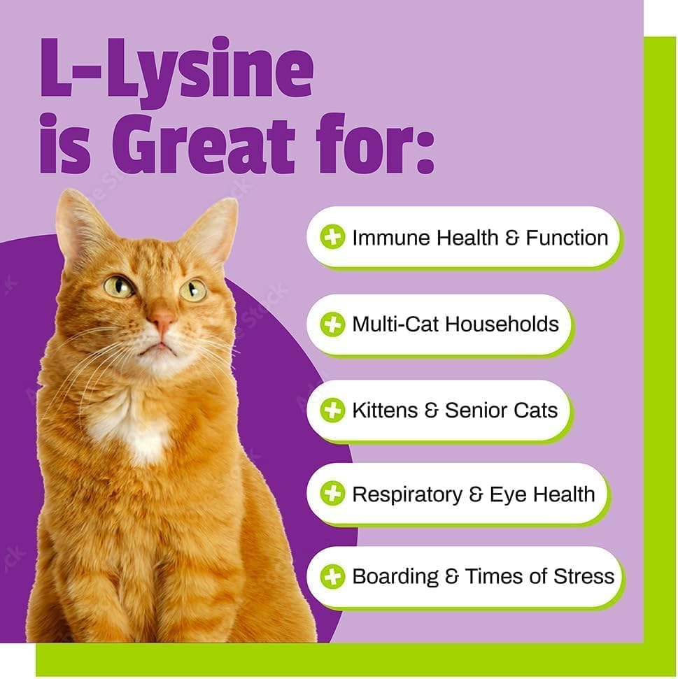 Pet Naturals Lysine Soft Chews chicken-liver flavor encourages daily immune support for cats.