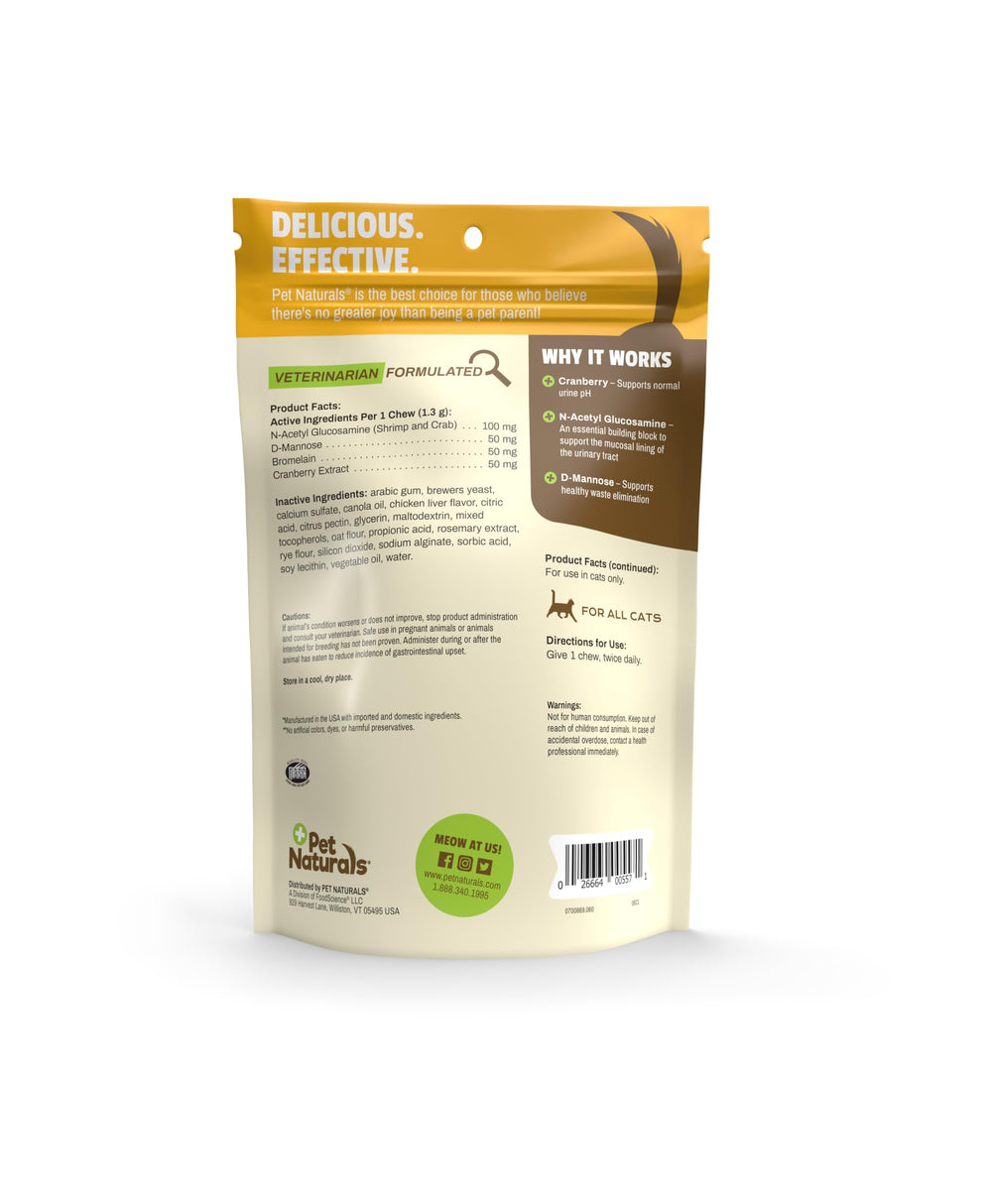 Pet Naturals UT Support packaging with 60 soft chews ready for daily use.