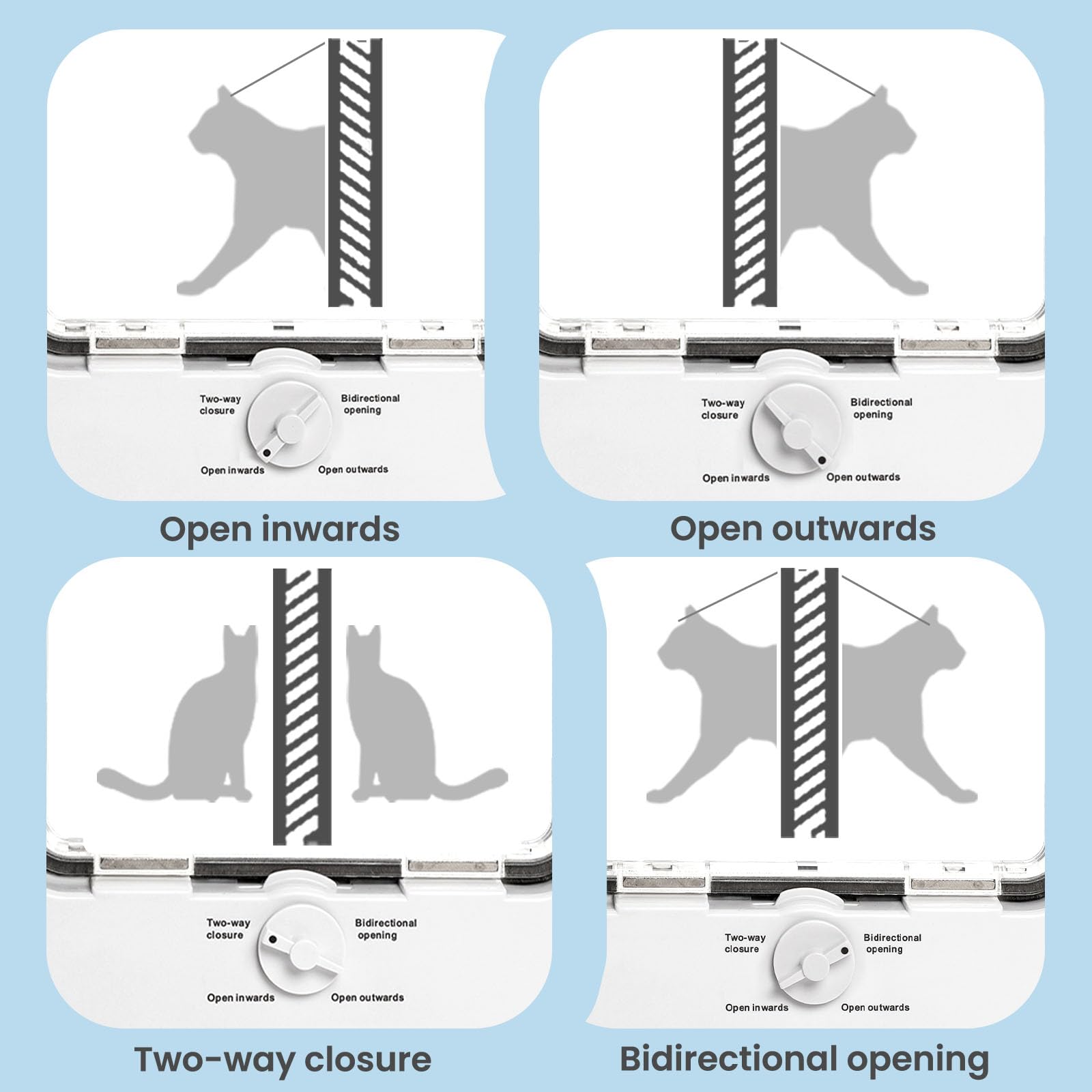Petoasis door featuring foam bumper seal and draft-stop.