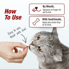 Pet Pain-Away chicken flavor application shows easy dosing for pets.