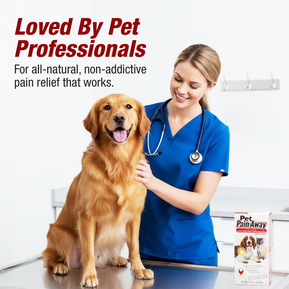 Pet Pain-Away chicken flavor helps seamless administration.