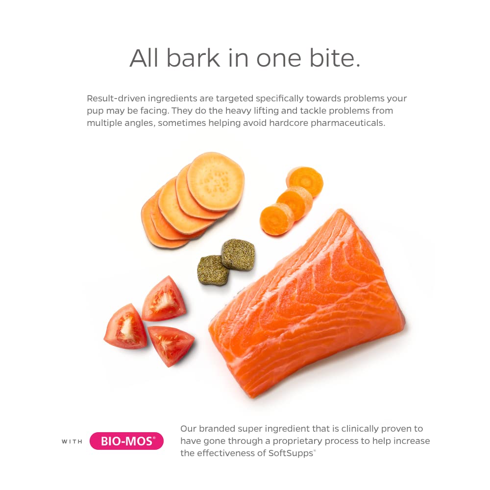 Pet Parents salmon oil chews for dogs support a healthy coat.
