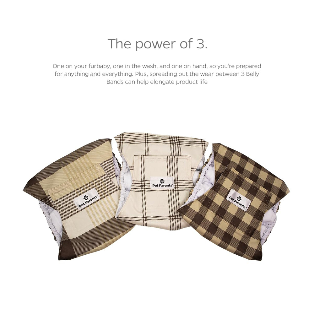 Pet Parents dog diaper fit variations illustrate adaptable sizing