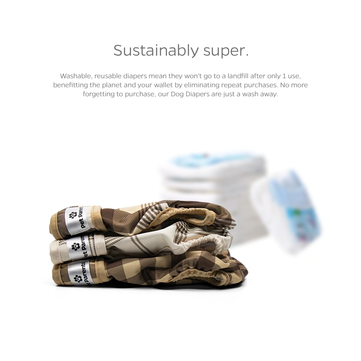 Pet Parents Diapers fit for different breeds, offering versatile sizing.