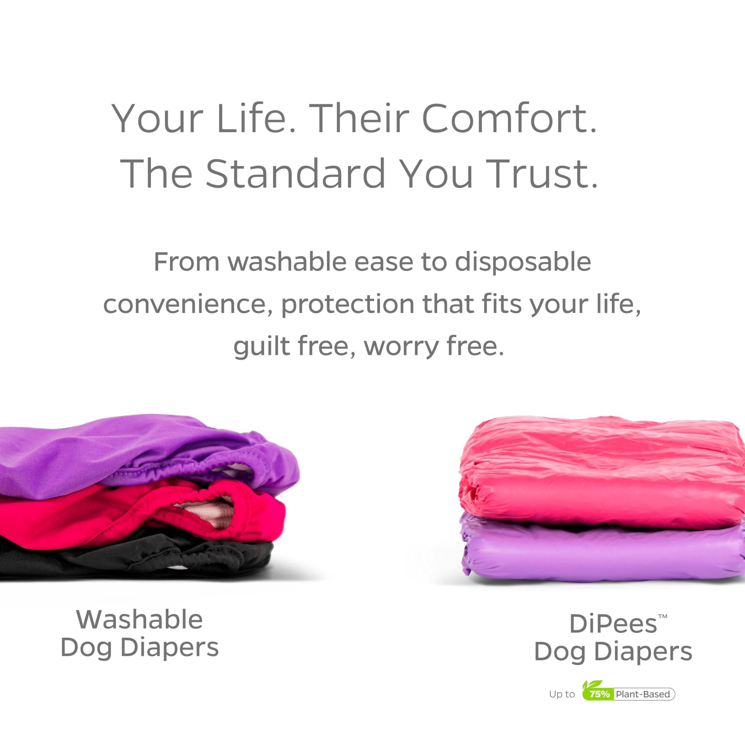 Easy-care washable design promotes reuse and reduces waste.
