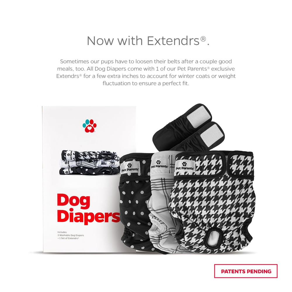 Extendrs provide extra inches to improve fit on diverse dog shapes.