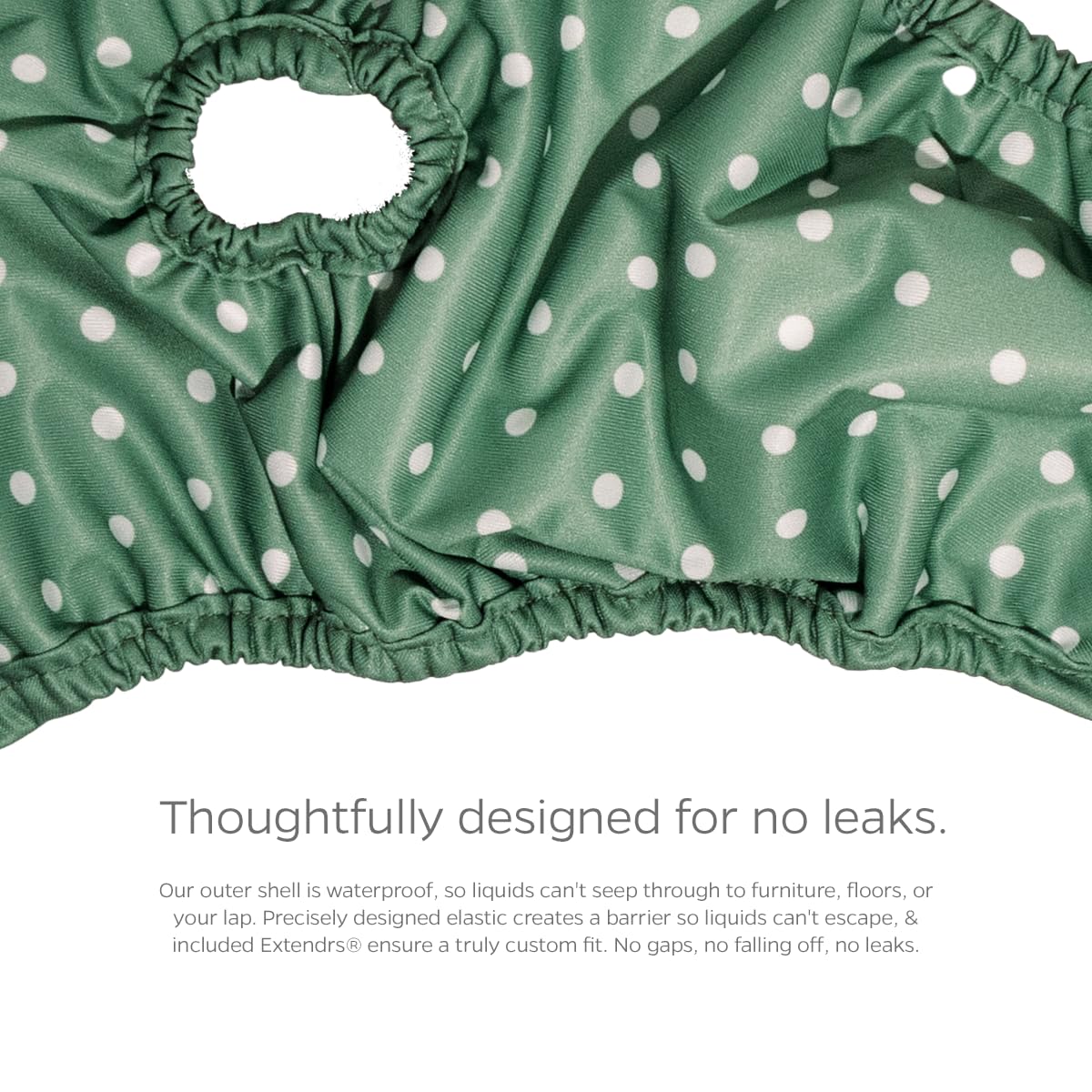 Pet Parents Extendrs in action demonstrates reduced leakage during activity.