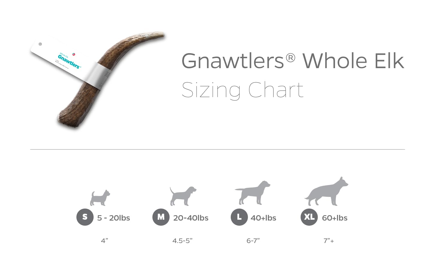 No additives: Gnawtlers elk antler chew offers a pure, natural chewing experience.