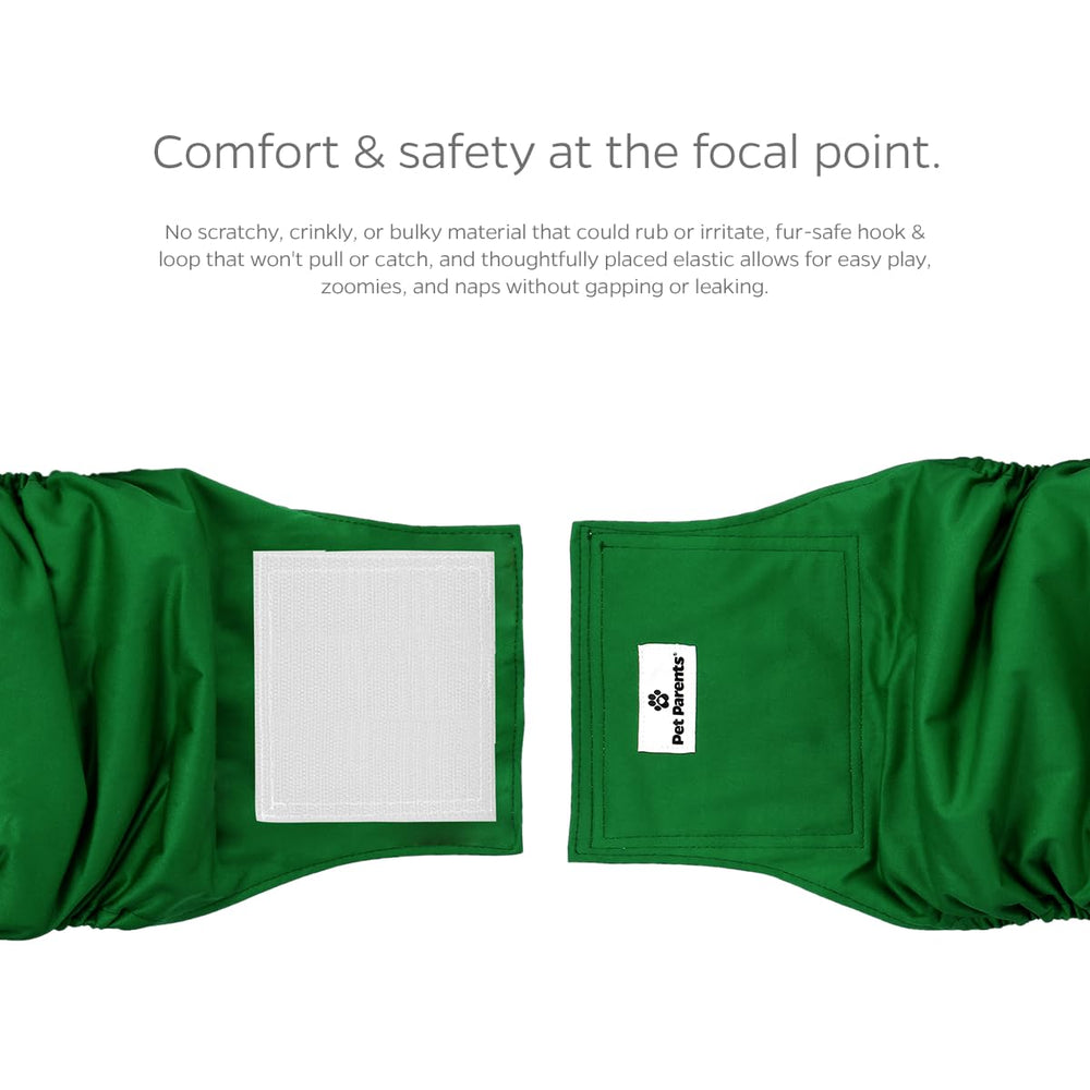 Pet Parents hook-and-loop closures enable fur-safe quick adjustments.