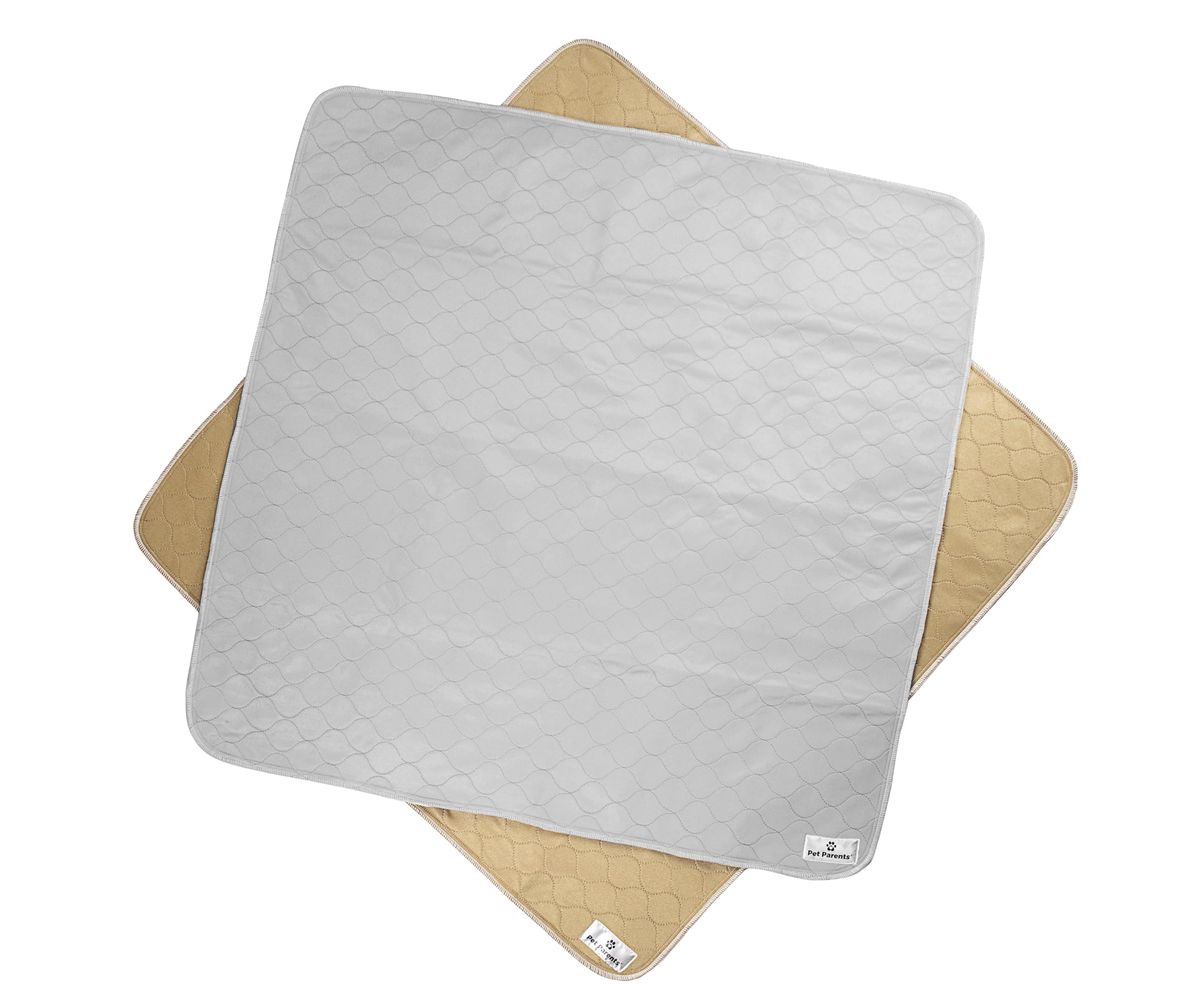 Pet Parents Pawtect grey pad closeup showing high absorption and versatility