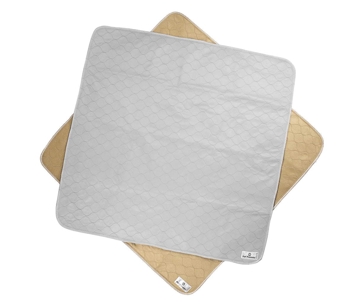 Pet Parents Pawtect grey pad closeup showing high absorption and versatility