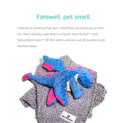 PetTergent laundry load image showing fresh, clean fabrics after washing.