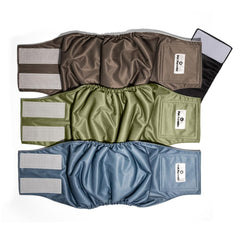 Pet Parents washable belly band for male dogs in a 3 pack with color options for daily wear.
