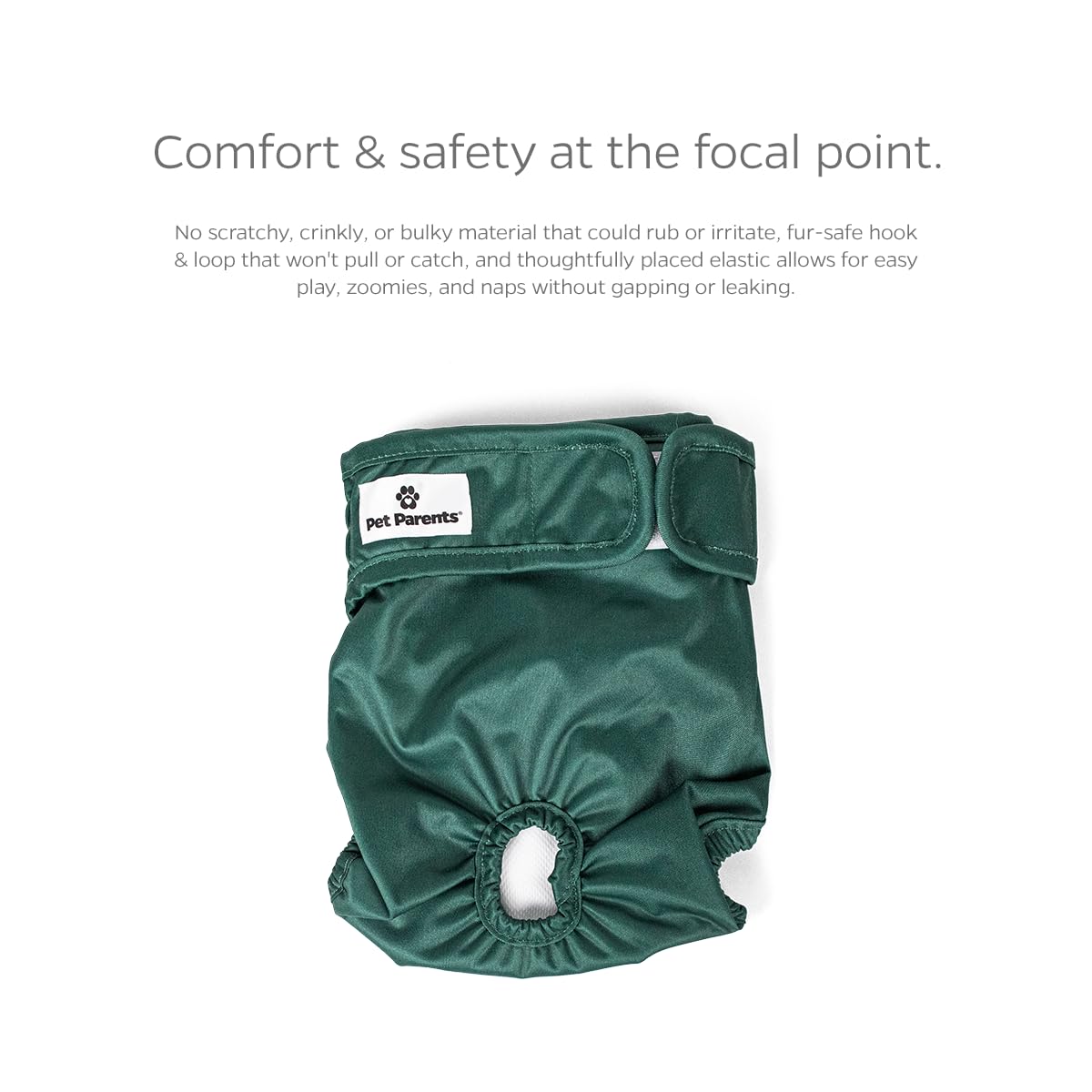 Waterproof outer layer helps prevent leaks on rugs and furniture.