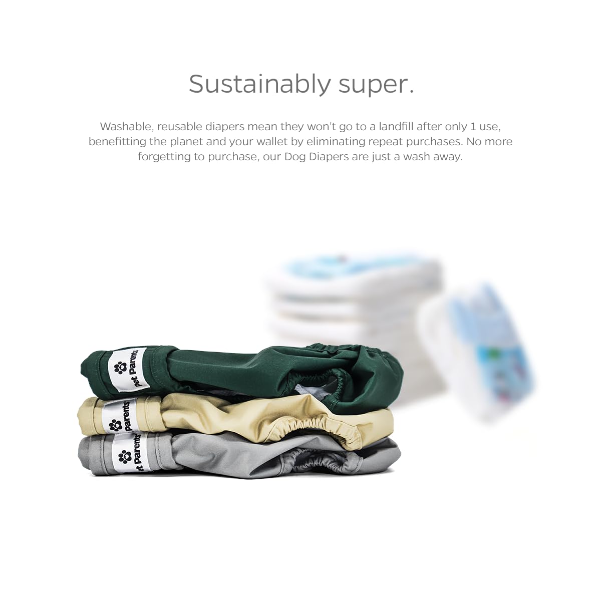 Pet Parents Waterproof outer layer prevents leaks on furniture
