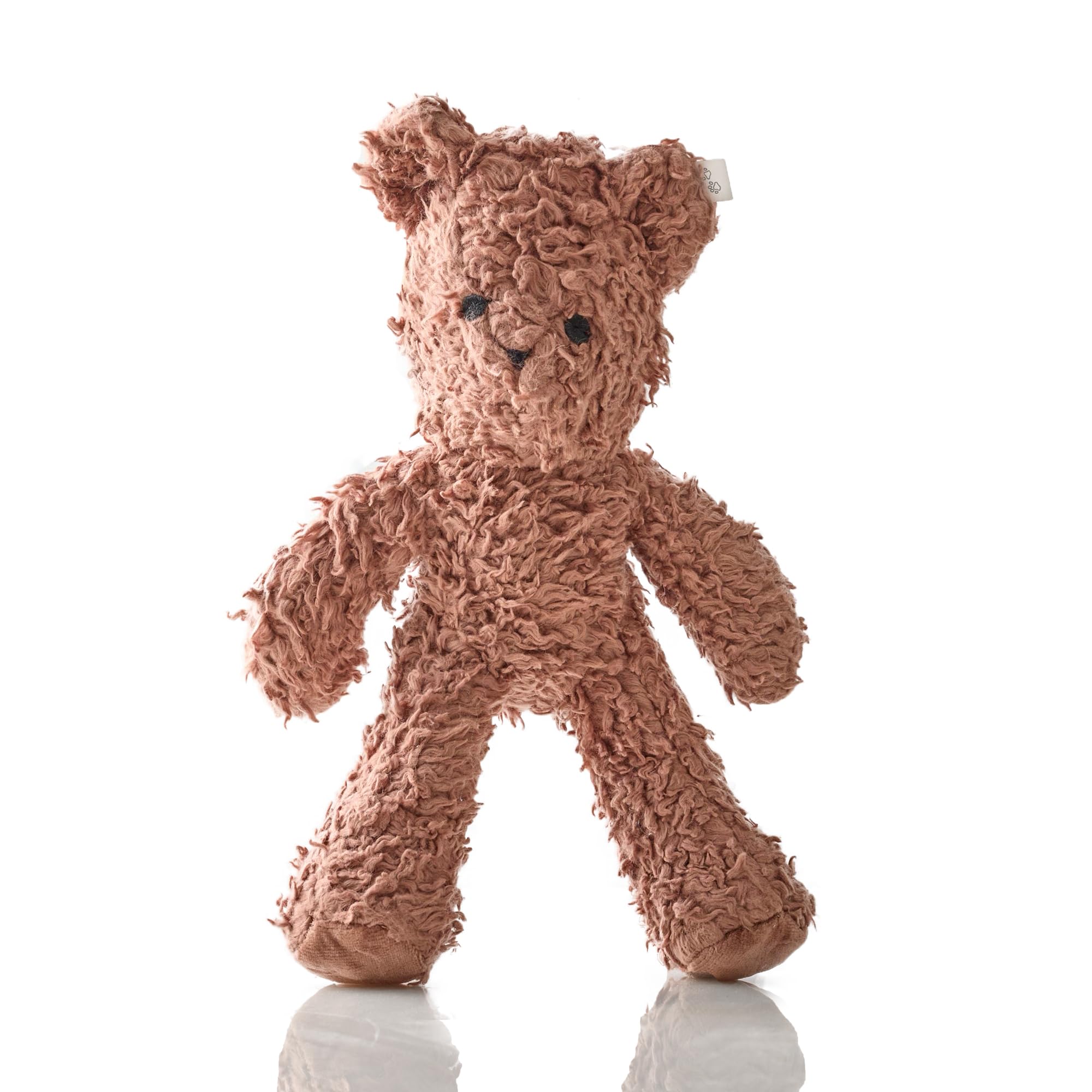Pet Passion plush bear dog toy with soft cotton for cuddly play and bonding.