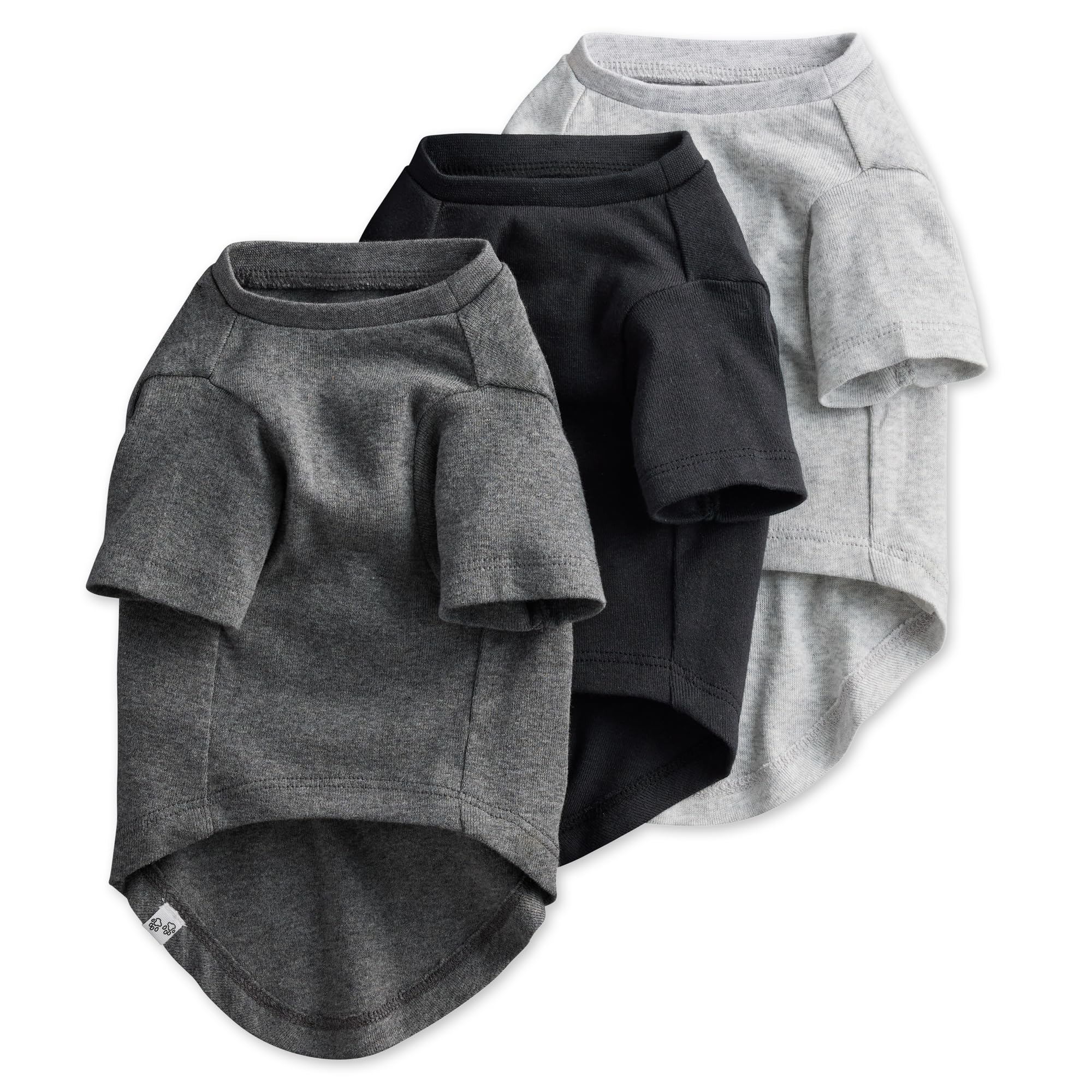 Pet Passion Toby gray ombre dog tees offer soft, breathable comfort for daily walks.