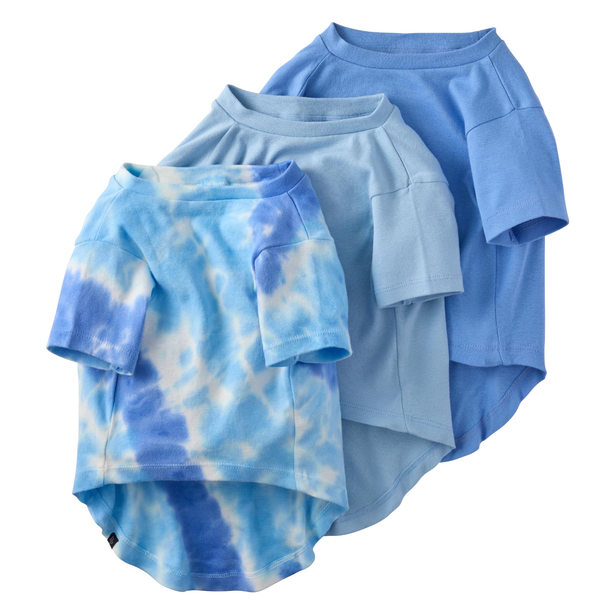 Pet Passion Toby II blue tie-dye pack tees for stylish everyday wear