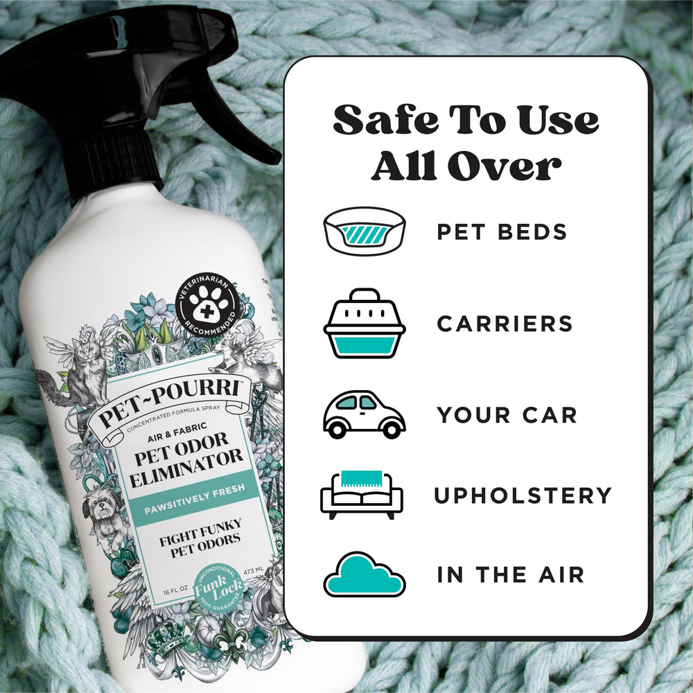 Pet-Pourri mist in a room to improve air freshness quickly.