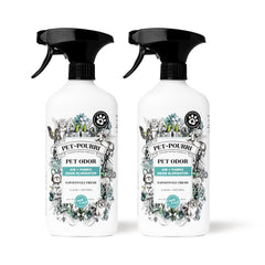 Pet-Pourri pawsitively fresh bottle for quick pet odor control.