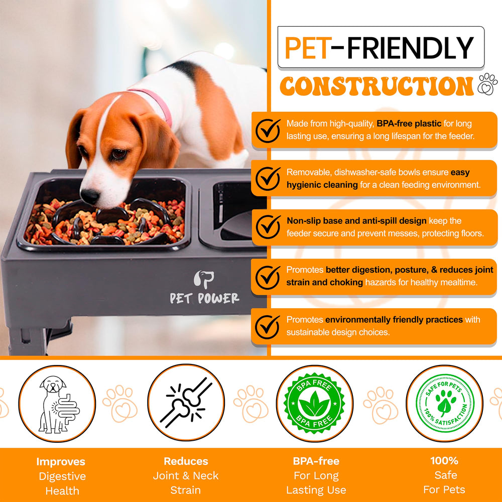 Pet Power four height levels grow with your dog over time.