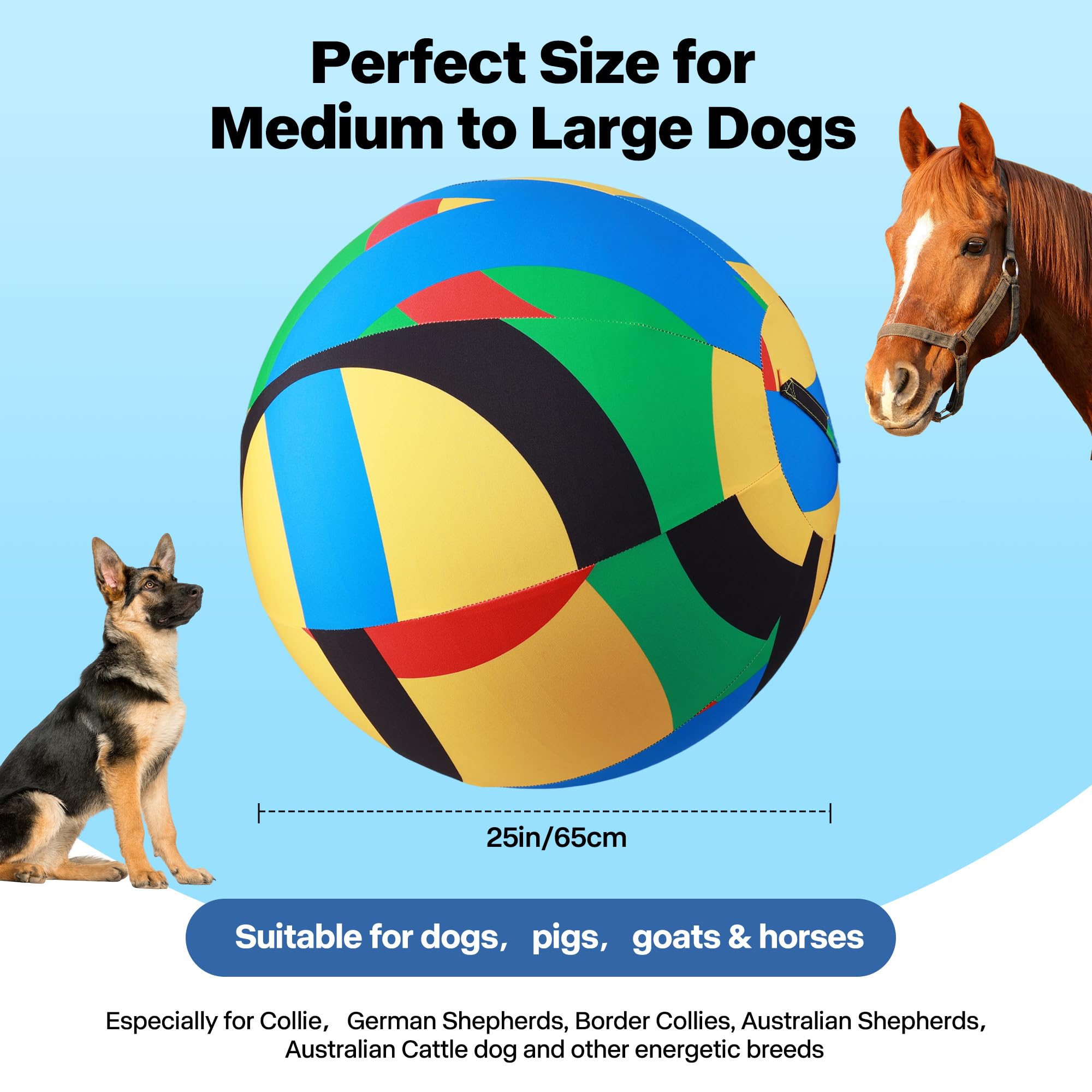 Pet Prime protective cover shields the ball from chewing during play