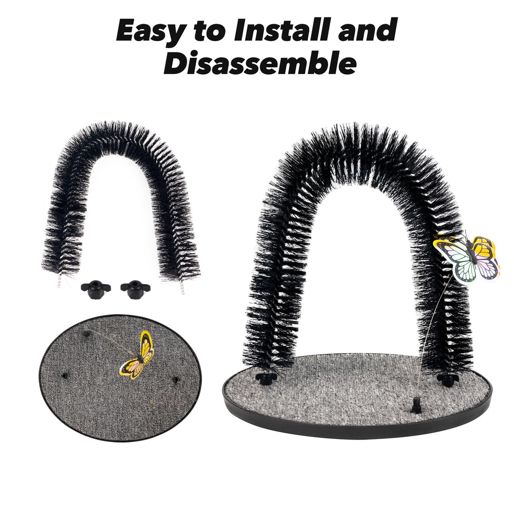 Pet Prime 2in1 cat arch self groomer bolt design ensures long lasting use.