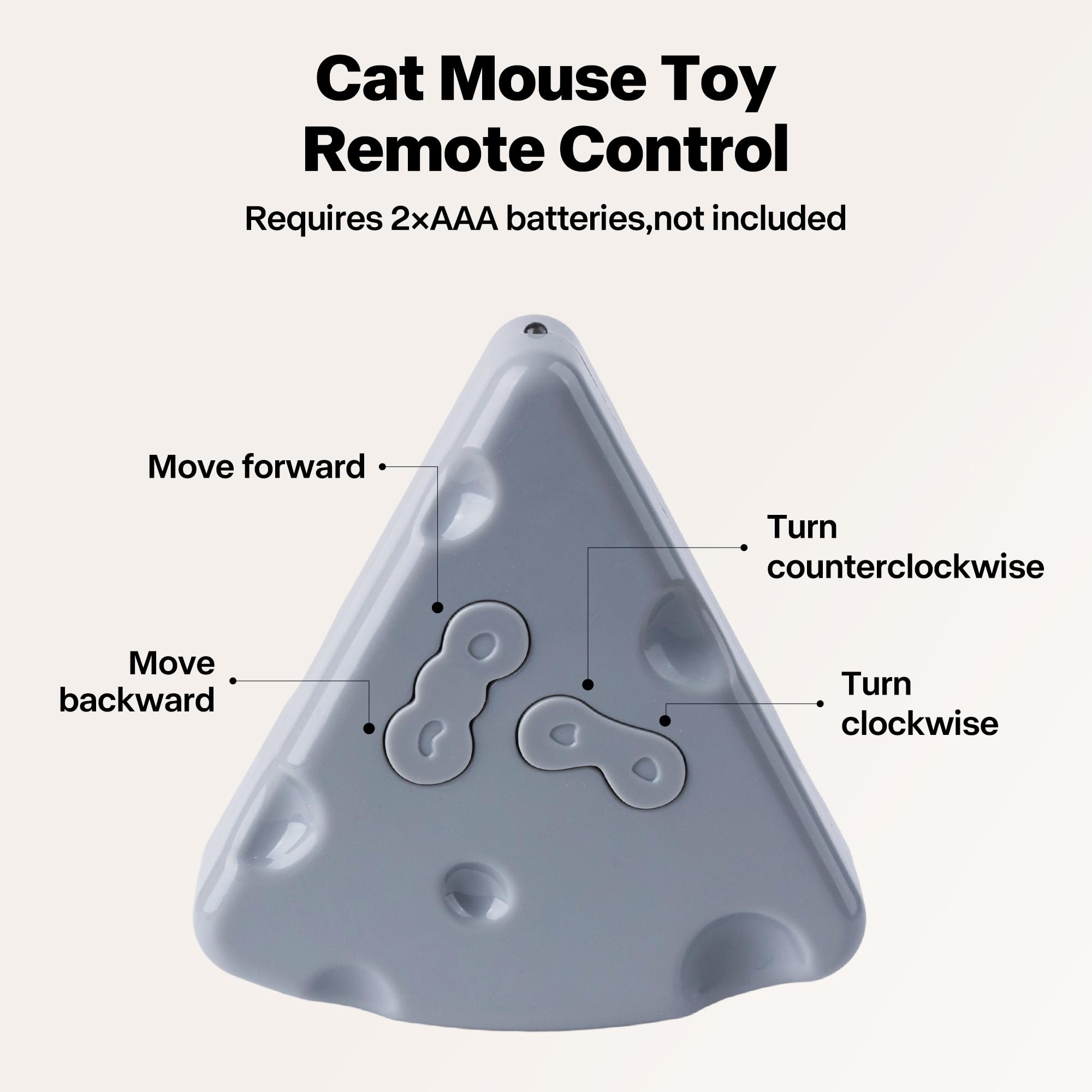 Pet Prime interactive mouse toy demonstrates remote control with directional movement