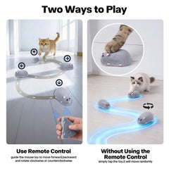 Pet Prime cat mouse toy soft flocking surface feels realistic during playful chases