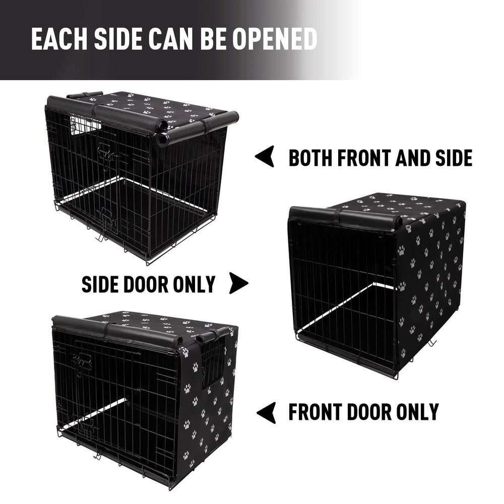 Pet Prime four-doors design enables flexible access around the crate.